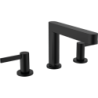 3-otworowa bateria umywalkowa 110 z kompletem odpływowym Push-Open Czarny Matowy Finoris HANSGROHE 76033670