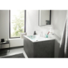 3-otworowa bateria umywalkowa 110 z kompletem odpływowym Push-Open Biały Matowy Finoris HANSGROHE 76033700