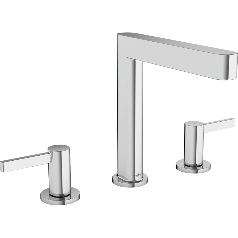 3-otworowa bateria umywalkowa 160 z kompletem odpływowym Push-Open Chrom Finoris HANSGROHE 76034000