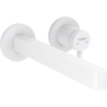 Jednouchwytowa bateria umywalkowa z wylewką 22,8 cm, ścienna, podtynkowa Biały Matowy Finoris HANSGROHE 76050700