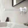 Jednouchwytowa bateria umywalkowa z wylewką 22,8 cm, ścienna, podtynkowa Biały Matowy Finoris HANSGROHE 76050700