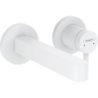 Jednouchwytowa bateria umywalkowa z wylewką 16,8 cm, ścienna, podtynkowa Biały Matowy Finoris HANSGROHE 76051700