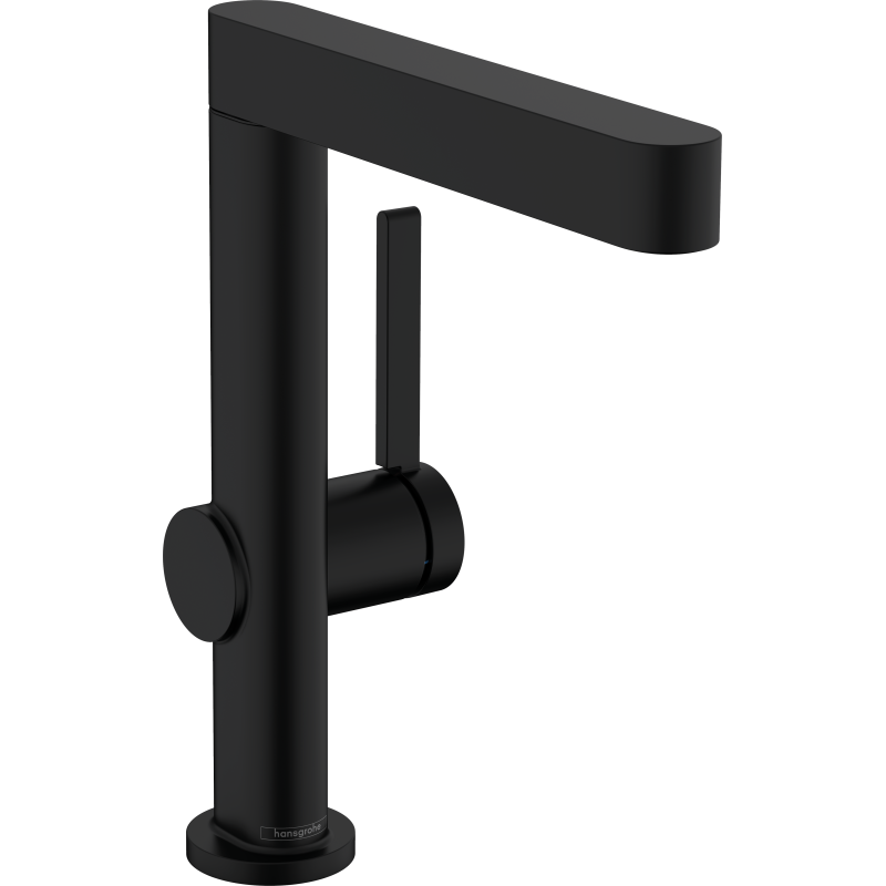 Jednouchwytowa bateria umywalkowa 230 z obrotową wylewką i kpl odpływowym Push-Open Czarny Matowy Finoris HANSGROHE 76060670