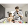 Jednouchwytowa bateria umywalkowa 230 z wyciąganą wylewką 2jet i kpl. odpływ. Push-Open Czarny Matowy Finoris HANSGROHE 76063670