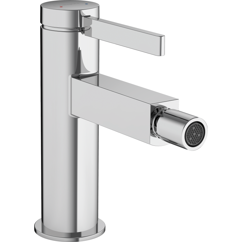 Jednouchwytowa bateria bidetowa z kompletem odpływowym Push-Open Chrom Finoris HANSGROHE 76200000