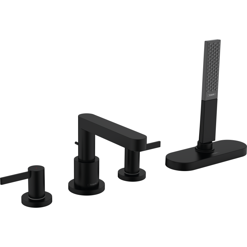 4-otworowa bateria na brzeg wanny, sBox Czarny Matowy Finoris HANSGROHE 76444670
