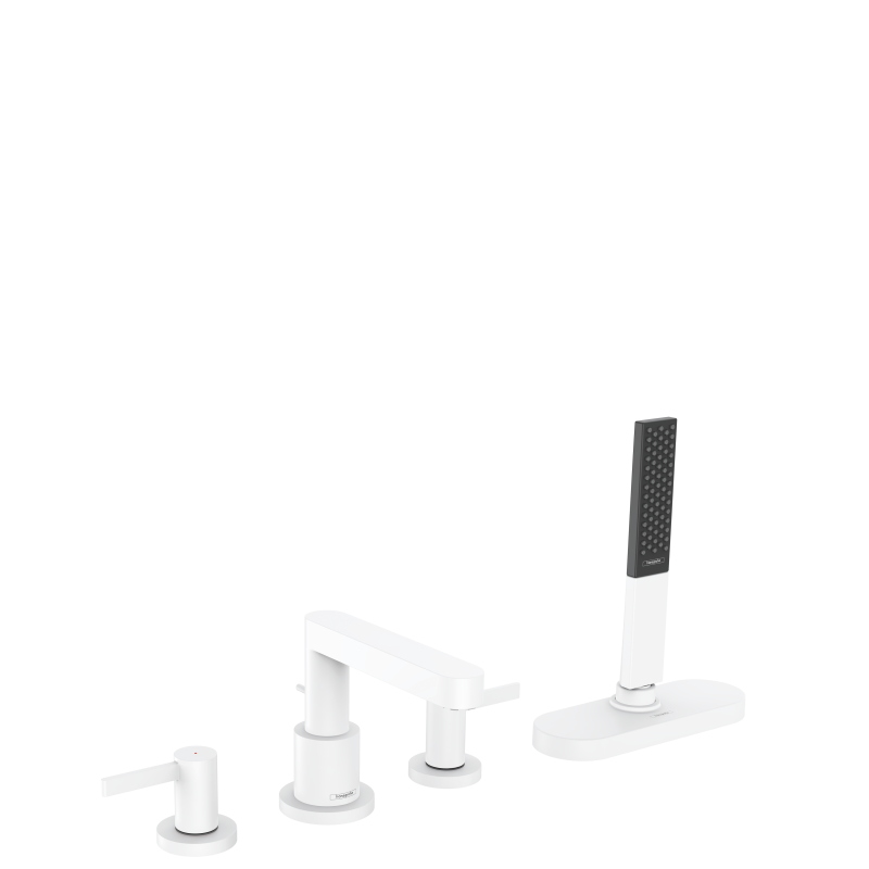 4-otworowa bateria na brzeg wanny, sBox Biały Matowy Finoris HANSGROHE 76444700