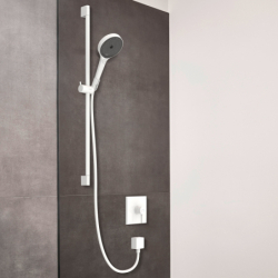 Jednouchwytowa bateria prysznicowa, podtynkowa do iBox universal Biały Matowy Finoris HANSGROHE 76615700