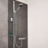 Jednouchwytowa bateria prysznicowa, natynkowa Chrom Finoris HANSGROHE 76620000