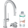 FilterSystem 210 1jet z wyciąganą wylewką, sBox, zestaw startowy Chrom Aqittura M91 HANSGROHE 76800000