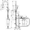 FilterSystem 210 1jet z wyciąganą wylewką, sBox, zestaw startowy Chrom Aqittura M91 HANSGROHE 76800000