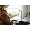 FilterSystem 210 1jet z wyciąganą wylewką, sBox, zestaw startowy Stal Szlachetna Finish Aqittura M91 HANSGROHE 76800800