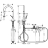 FilterSystem 210 1jet z wyciąganą wylewką Czarny Matowy Aqittura M91 HANSGROHE 76803670