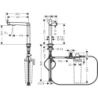 FilterSystem 240 1jet Stal Szlachetna Finish Aqittura M91 HANSGROHE 76804800