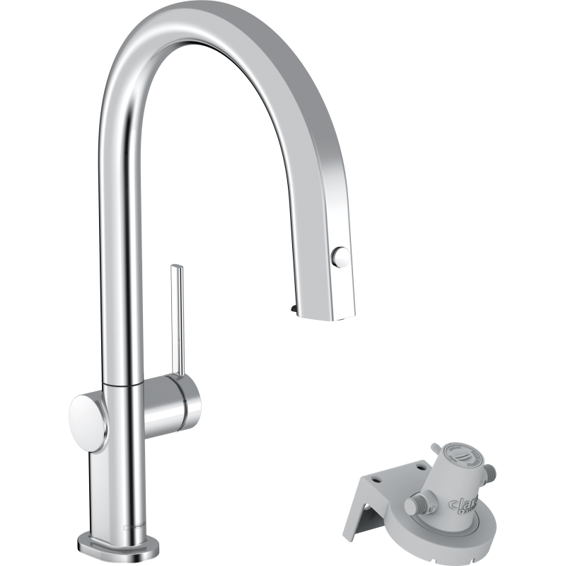FilterSystem 210 1jet z wyciąganą wylewką, sBox Chrom Aqittura M91 HANSGROHE 76826000