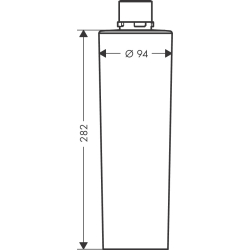 Filtr węglowy z jonizacją Pro M HANSGROHE 76827000