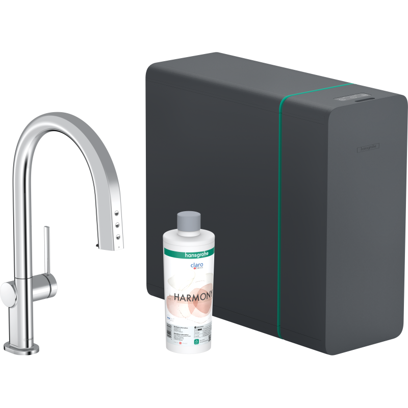 SodaSystem 210, wyciągana wylewka, 1jet, sBox Chrom Aqittura M91 HANSGROHE 76836000