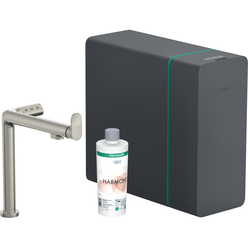 SodaSystem 240, 1jet Stal Szlachetna Finish Aqittura M91 HANSGROHE 76837800