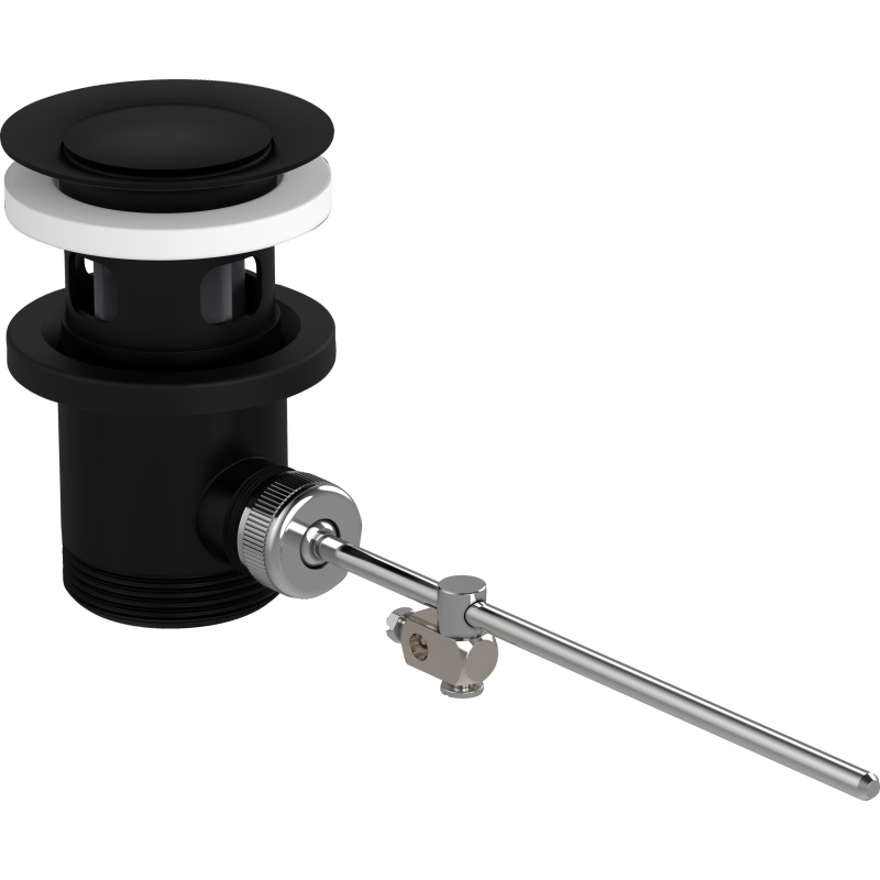 Komplet odpływowy z cięgłem do umywalek i bidetów Czarny Matowy HANSGROHE 94139670