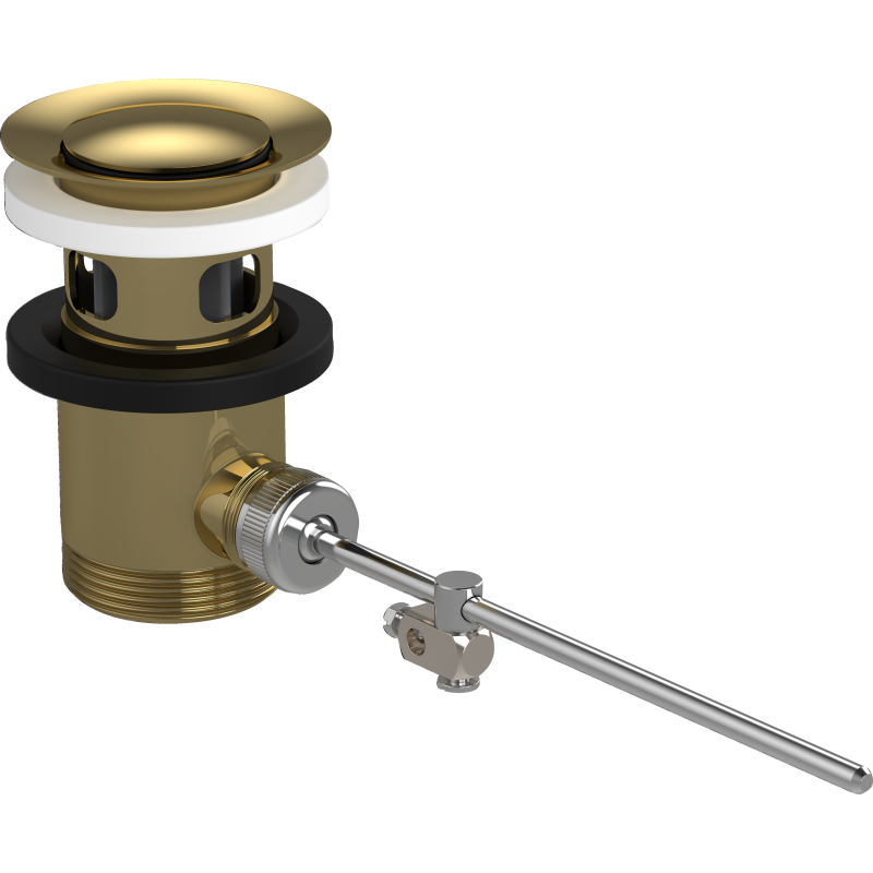 Komplet odpływowy z cięgłem do umywalek i bidetów Złoty Optyczny Polerowany HANSGROHE 94139990