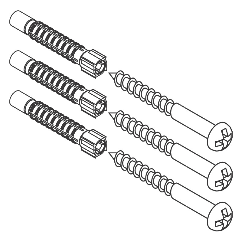 Zestaw montażowy (3 śruby, 3 kołki) HANSGROHE 94268000
