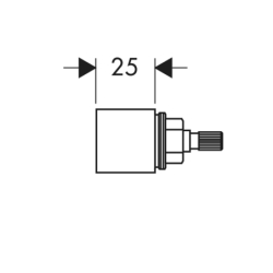 Zestaw przedłużający 2,5 cm HANSGROHE 96370000
