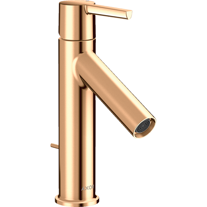 Jednouchwytowa bateria umywalkowa 100 z kompletem odpływowym z cięgłem Brąz Polerowany Starck AXOR 10001130