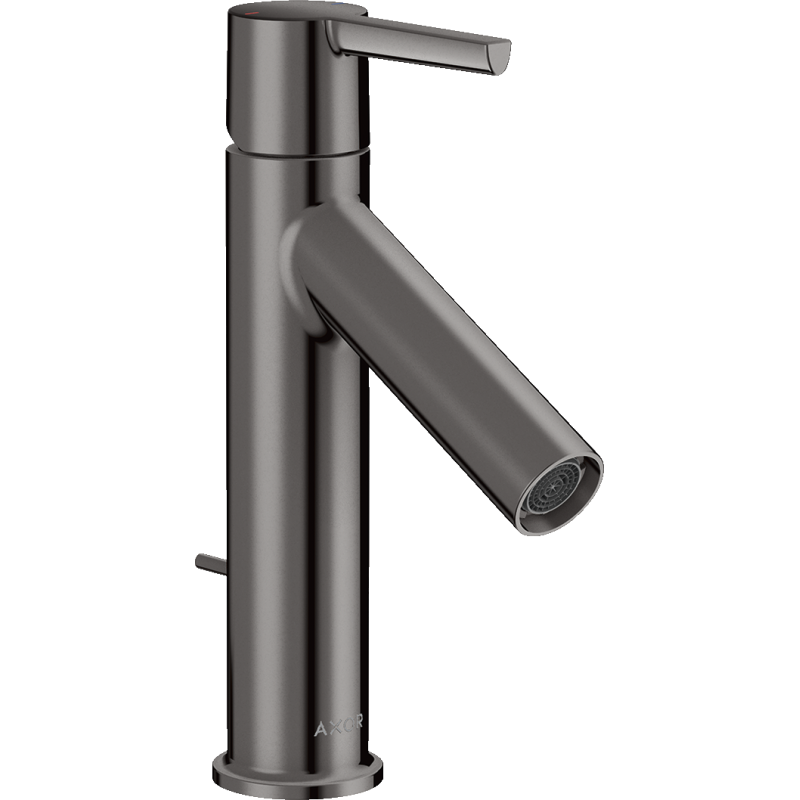 Jednouchwytowa bateria umywalkowa 100 z kompletem odpływowym z cięgłem Czarny Chrom Polerowany Starck AXOR 10001330
