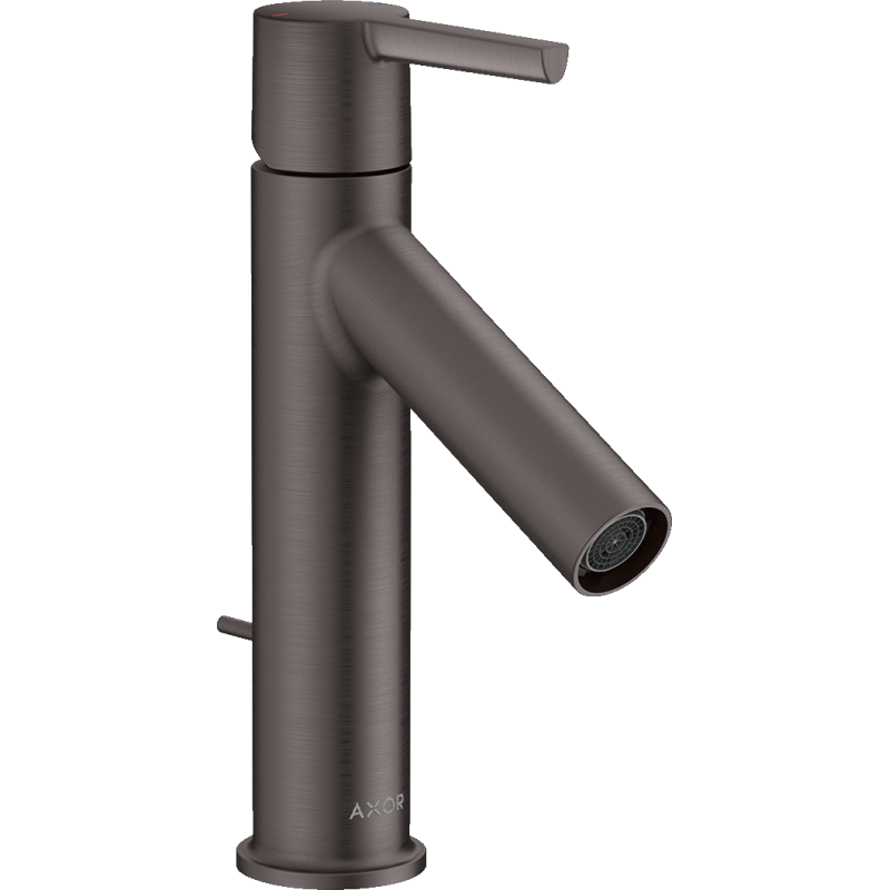 Jednouchwytowa bateria umywalkowa 100 z kompletem odpływowym z cięgłem Czarny Chrom Szczotkowany Starck AXOR 10001340