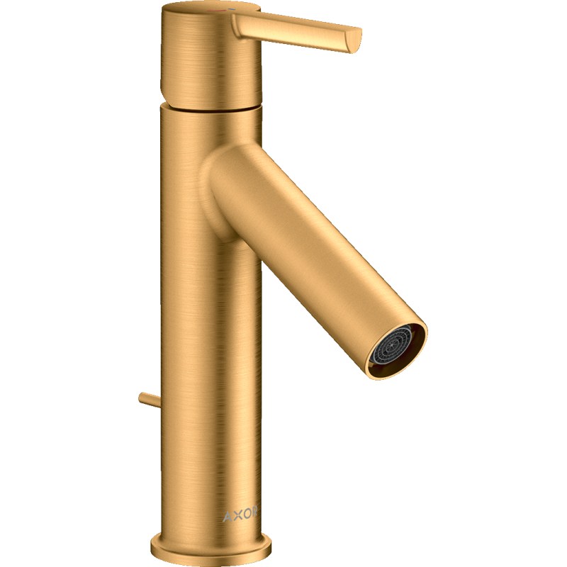 Jednouchwytowa bateria umywalkowa 100 CoolStart z kpl odpływowym z cięgłem Złoty Optyczny Szczotkowany Starck AXOR 10007250