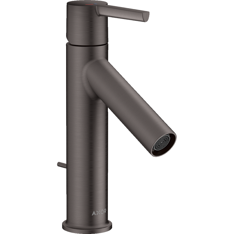 Jednouchwytowa bateria umywalkowa 100 CoolStart z kompletem odpływowym z cięgłem Czarny Chrom Szczotkowany Starck AXOR 10007340