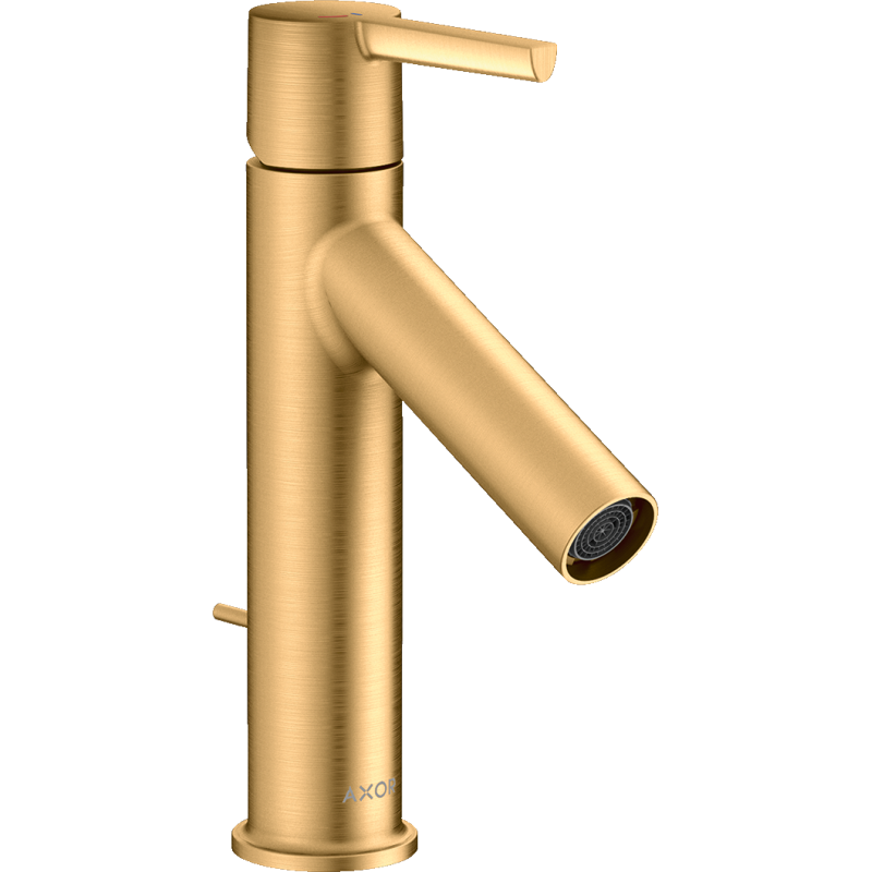 Jednouchwytowa bateria umywalkowa 100 CoolStart z kompletem odpływowym z cięgłem Mosiądz Szczotkowany Starck AXOR 10007950