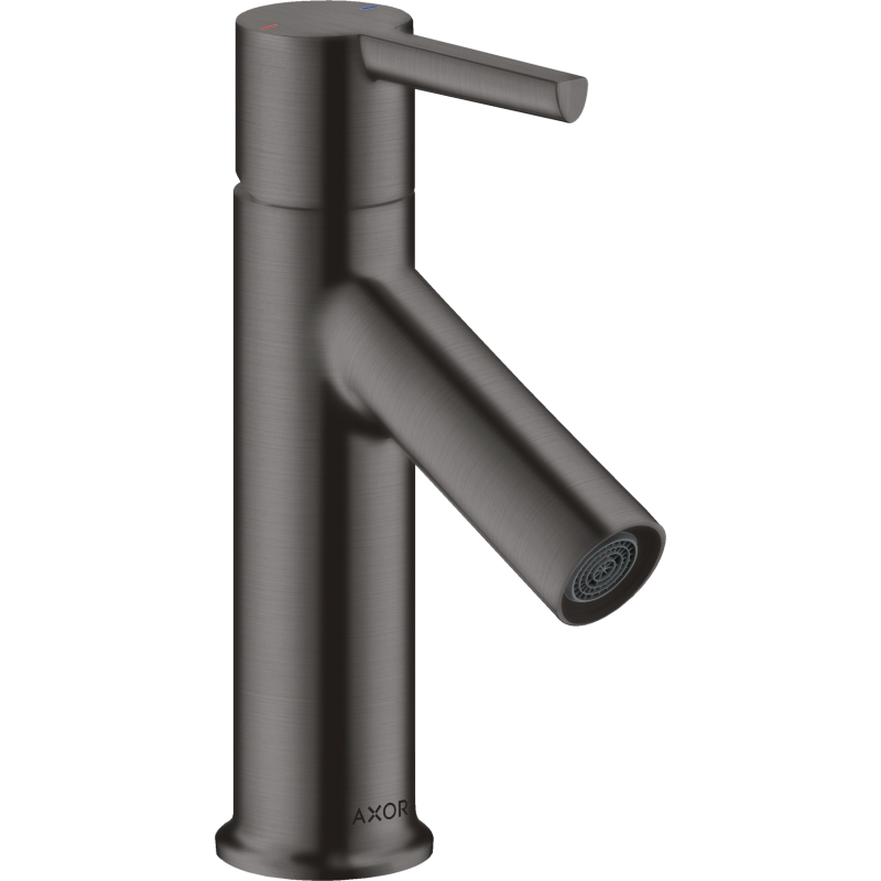 Bateria umywalkowa 80 do małych umywalek z kpl odpływowym z cięgłem Czarny Chrom Szczotkowany Starck AXOR 10102340