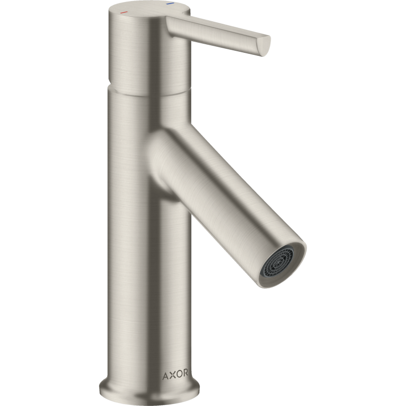 Jednouchwytowa bateria umywalkowa 80 do małych umywalek z kpl odpływowym z cięgłem Stal Szlachetna Optyczna Starck AXOR 10102800