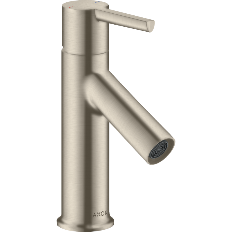 Jednouchwytowa bateria umywalkowa 80 do małych umywalek z kpl odpływowym z cięgłem Nikiel Szczotkowany Starck AXOR 10102820