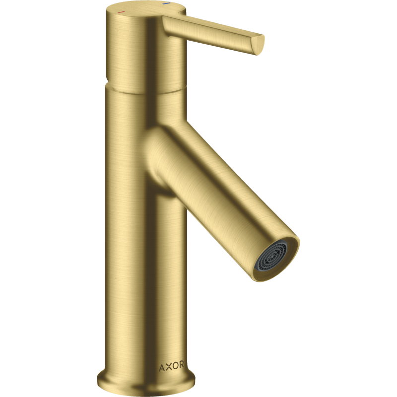 Jednouchwytowa bateria umywalkowa 80 do małych umywalek z kpl odpływowym z cięgłem Mosiądz Szczotkowany Starck AXOR 10102950