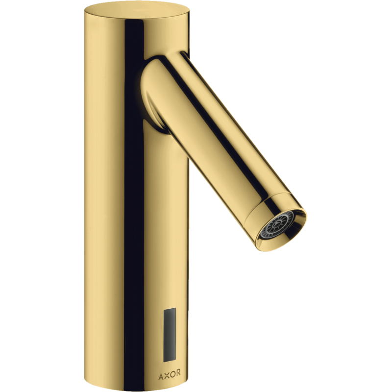 Elektroniczna bateria umywalkowa z regulacją temperatury, zasilana baterią Złoty Optyczny Polerowany Starck AXOR 10106990