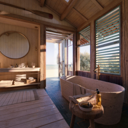 Jednouchwytowa bateria umywalkowa 90 z uchwytem Pin i niezamykanym kompletem odpływowym Brąz Szczotkowany Starck AXOR 10117140