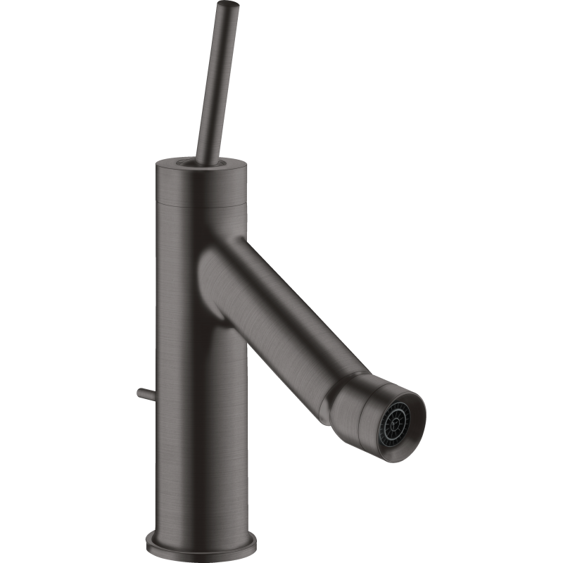 Jednouchwytowa bateria bidetowa z uchwytem Pin i kompletem odpływowym z cięgłem Czarny Chrom Szczotkowany Starck AXOR 10211340
