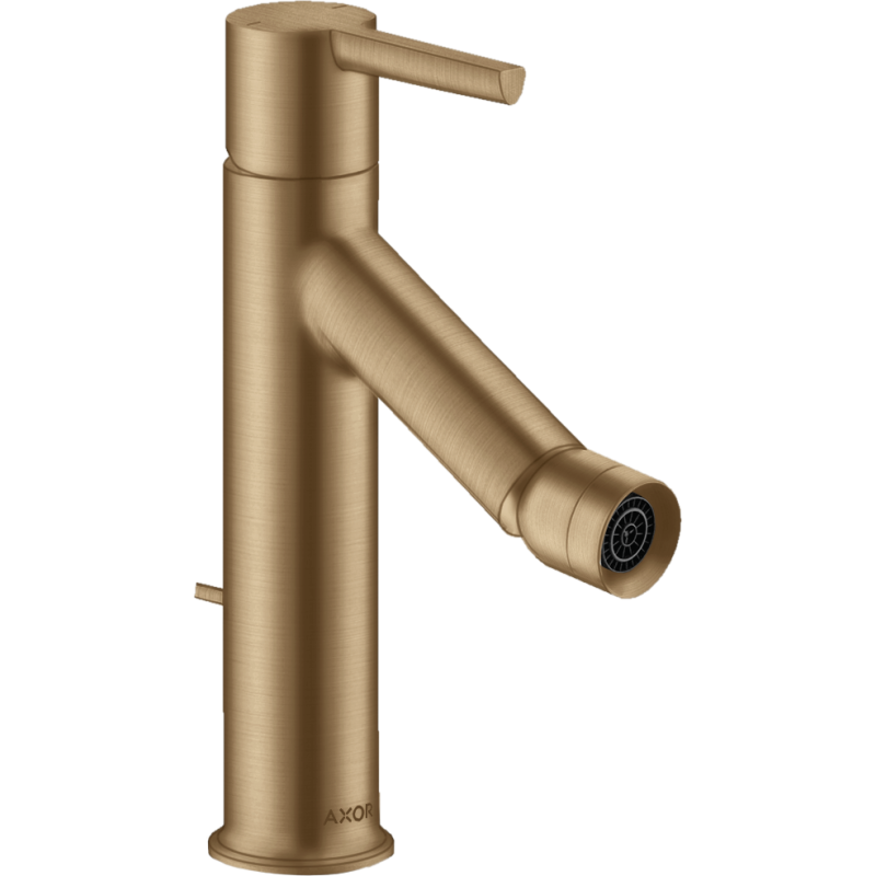 Jednouchwytowa bateria bidetowa z kompletem odpływowym z cięgłem Brąz Szczotkowany Starck AXOR 10214140