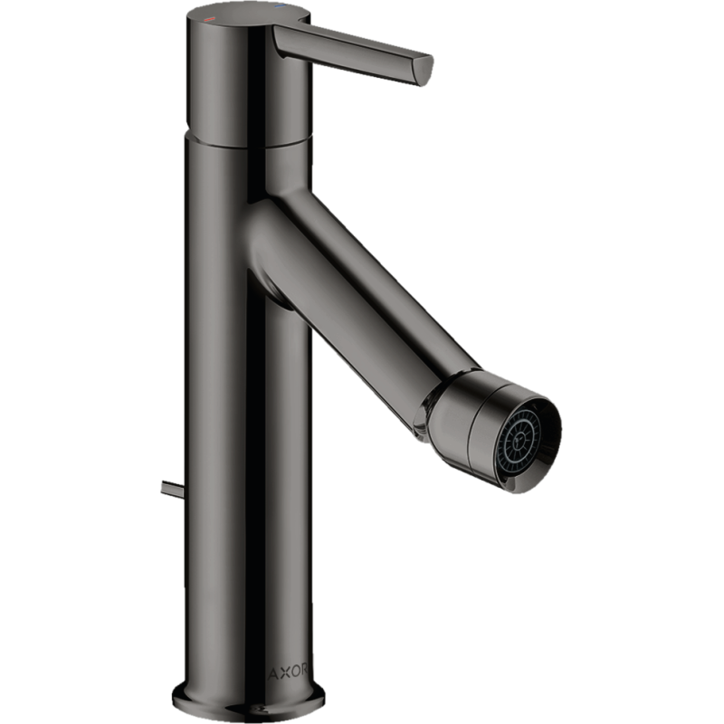 Jednouchwytowa bateria bidetowa z kompletem odpływowym z cięgłem Czarny Chrom Polerowany Starck AXOR 10214330