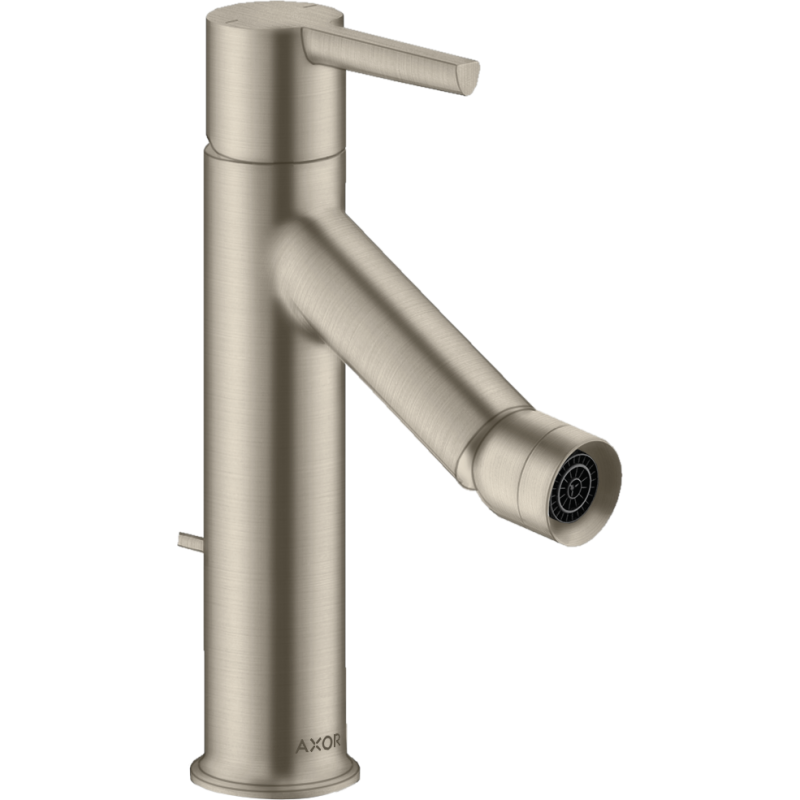 Jednouchwytowa bateria bidetowa z kompletem odpływowym z cięgłem Nikiel Szczotkowany Starck AXOR 10214820