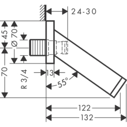 Wylewka wannowa Brąz Szczotkowany Starck AXOR 10410140