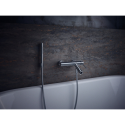 Jednouchwytowa bateria wannowa z uchwytem Pin, natynkowa Chrom Starck AXOR 10411000