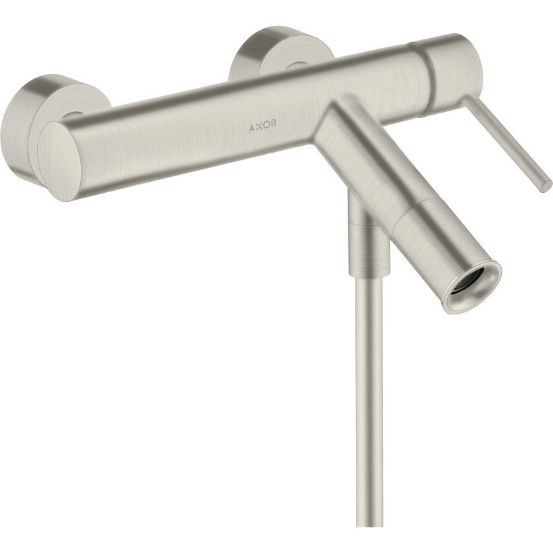 Jednouchwytowa bateria wannowa z uchwytem Pin, natynkowa Stal Szlachetna Optyczna Starck AXOR 10411800