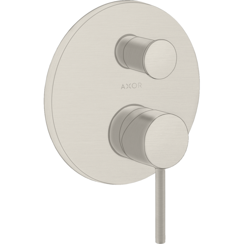 Jednouchwytowa bateria wannowa z uchwytem Pin, podtynkowa Stal Szlachetna Optyczna Starck AXOR 10418800