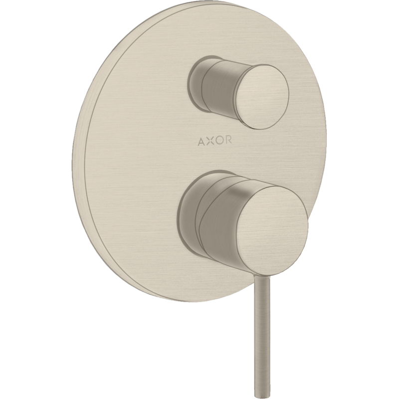 Jednouchwytowa bateria wannowa z uchwytem Pin, podtynkowa Nikiel Szczotkowany Starck AXOR 10418820