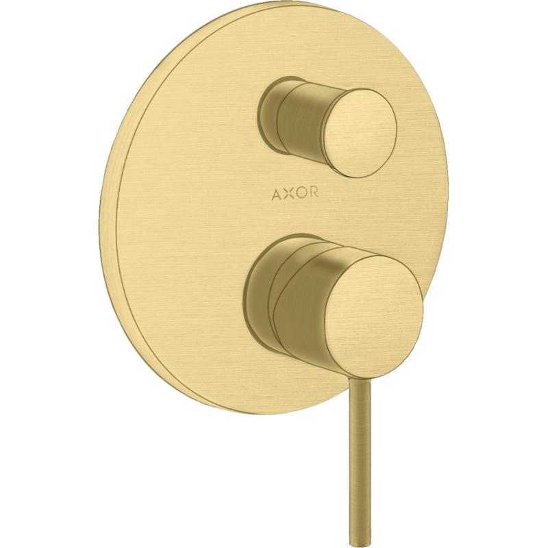 Jednouchwytowa bateria wannowa z uchwytem Pin, podtynkowa Mosiądz Szczotkowany Starck AXOR 10418950