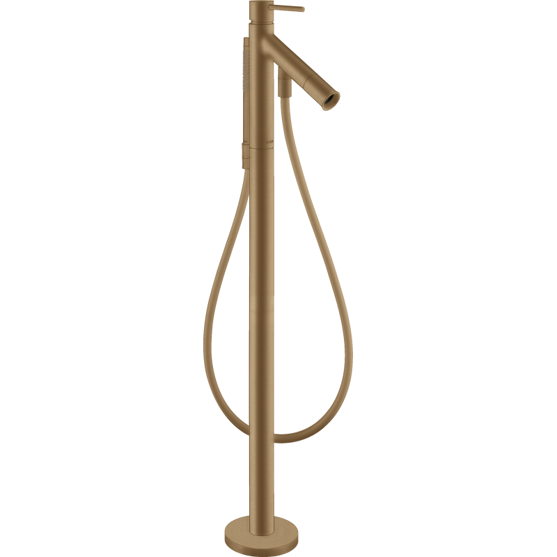 Jednouchwytowa bateria wannowa z uchwytem Pin, wolnostojąca Brąz Szczotkowany Starck AXOR 10456140