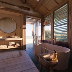 Jednouchwytowa bateria wannowa z uchwytem Pin, wolnostojąca Brąz Szczotkowany Starck AXOR 10456140